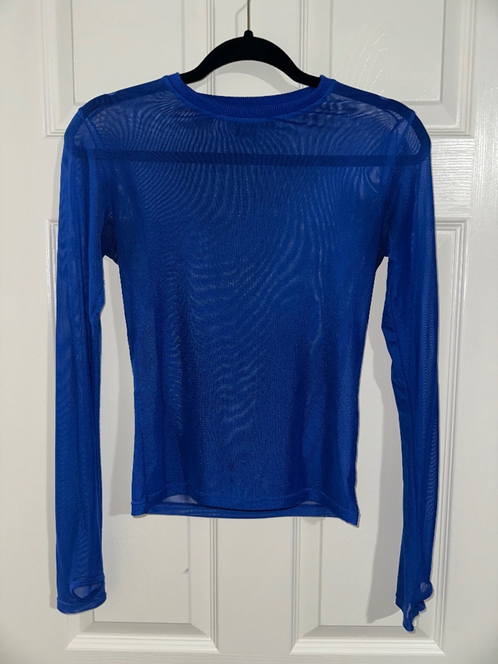 Tomboy Butterfly “The Taylor Mesh Top- Electric Blue”